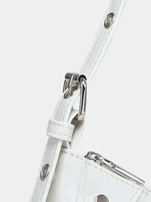 Túi vai Khóa Đúc Thùa khuyết Có thể điều chỉnh được Đúng mốt - trắng - Xem 6