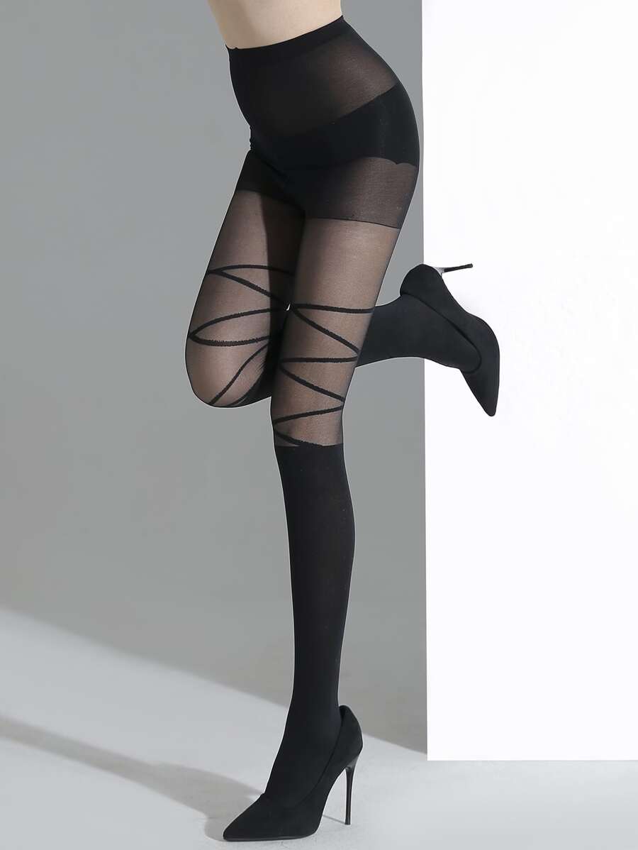 Quần bó chéo - màu đen - Xem 1