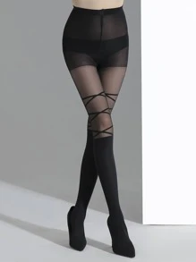 Quần bó chéo - màu đen - Xem 2