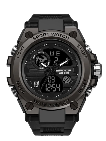  SANDA Toppmodemärke G Style Digital klocka för män Anti Shock Militärsport Kvartsklocka Mode Vattentät elektronisk klocka Herr