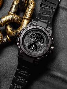 SANDA Top Fashion Brand G Style Men's Digital Watch Anti Shock Military Sports Quartz Watch Fashion Waterproof Electronic Watch Men's - Black - View 8