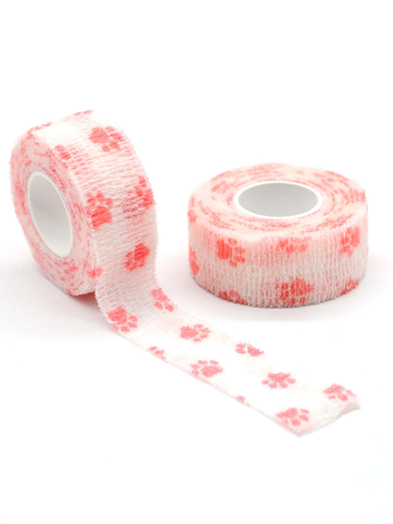 1 rollo Vendaje de dedo con pata de gato - Rosa - Ver 1