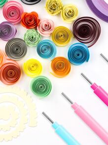 4入組塑料羽毛筆家用極簡捲邊羽毛筆 - 彩色 - 查看 8