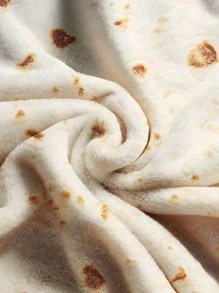 1入組捲餅圖案蓋毯創意布藝蓋毯適用於沙發和床 - 彩色 - 查看 5