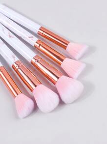 10 piezas Juego de brochas de maquillaje de mármol rosa pálido que incluye brocha de sombra de ojos, brocha de rubor, brocha de polvo, brocha de corrector, brocha de iluminador, juego de brochas, kit de brochas de maquillaje, juego de brochas de maquillaje, kit de maquillaje completo, juego de brochas de maquillaje, kit de maquillaje completo, kit de brochas, juego de brochas de maquillaje, set de regalo de maquillaje, set - Rosa - Ver 6