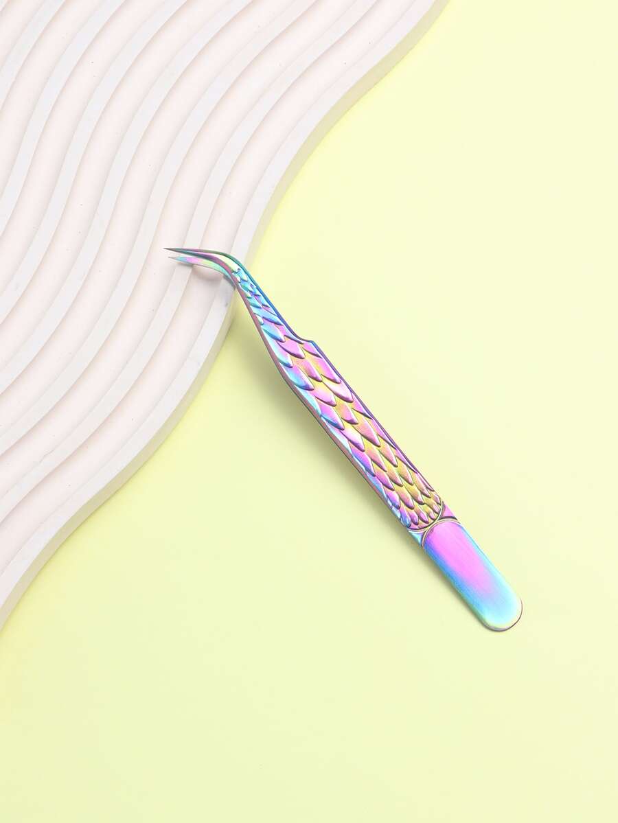 1pc Ombre Eyelash Tweezers - Multicolor - View 1