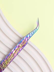 1pc Ombre Eyelash Tweezers - Multicolor - View 3