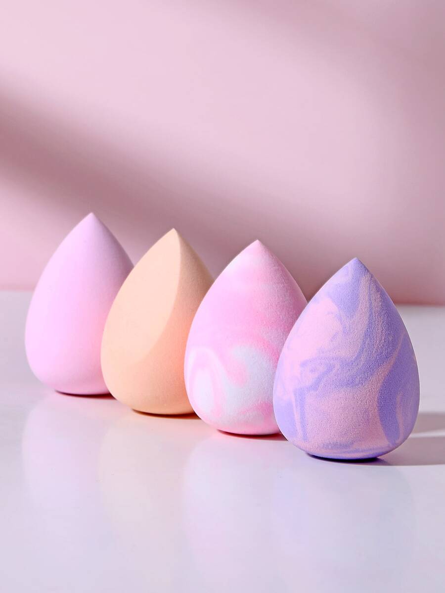 4PCS Makeup Sponge,Suitable For Cream & Powder Concealer, Loose Powder Makeup Applicator - Nhiều màu - Xem 1