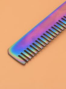 1入組不銹鋼折疊練習蝴蝶梳、翻轉技巧梳、訓練練習梳、情人節禮物、戶外運動用髮型設計工具 - 彩色 - 查看 4