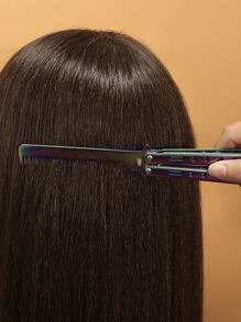 1入組不銹鋼折疊練習蝴蝶梳、翻轉技巧梳、訓練練習梳、情人節禮物、戶外運動用髮型設計工具 - 彩色 - 查看 7