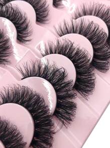 7 pares de pestañas postizas voluminizadas, para mujeres, mamá, esposa, hermana, adolescente, amiga, para fiesta club,pestañas pestans extensiones de pestañas