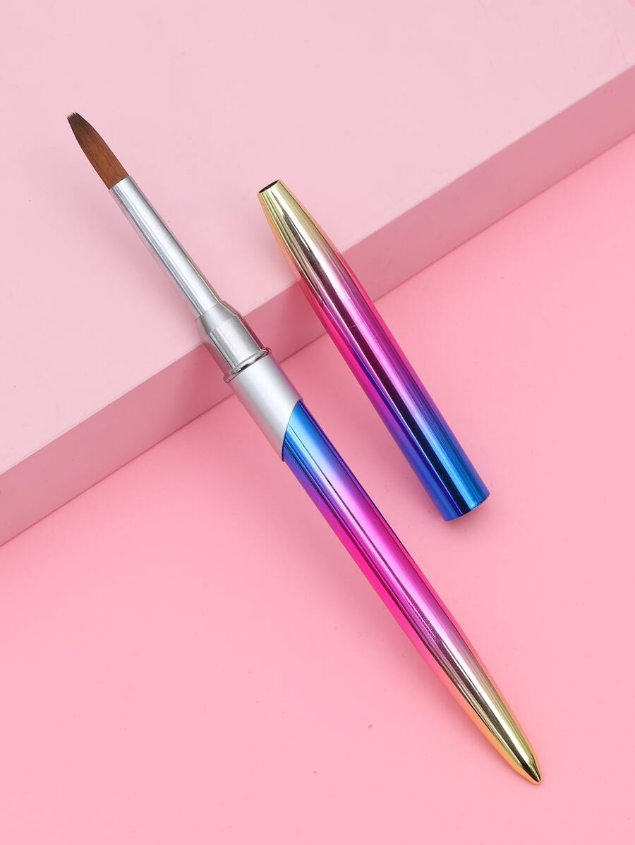 美甲刷,指甲繪圖筆,1入組漸層美甲筆刷,指甲設計刷,繪畫繪畫指甲工具,適用於家庭使用和專業美甲沙龍 - 彩色 - 查看 1