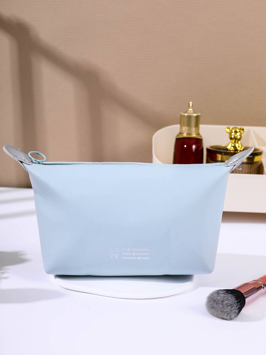 1 Túi Đựng Đồ Trang Điểm Có Thể Gập Lại Dành Cho Nữ, Ly Hợp Di Động & Dụng Cụ Tổ Chức Đựng Mỹ Phẩm Dụng Cụ Bảo Quản Trang Điểm Tổ Chức Trang Điểm - Màu xanh nhạt - Xem 1