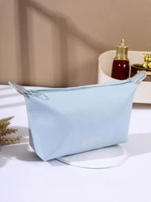 1 Túi Đựng Đồ Trang Điểm Có Thể Gập Lại Dành Cho Nữ, Ly Hợp Di Động & Dụng Cụ Tổ Chức Đựng Mỹ Phẩm Dụng Cụ Bảo Quản Trang Điểm Tổ Chức Trang Điểm - Màu xanh nhạt - Xem 6