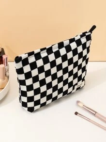 1 chiếc túi xách tay vải nhung kẻ caro đen trắng cầm tay dung tích lớn du lịch cổ điển hình lục giác túi đựng đồ trang điểm cho nữ túi đựng đồ trang điểm cho bé gái túi đựng đồ trang điểm túi đựng đồ chăm sóc da túi đựng đồ vệ sinh cá nhân hình khối đóng gói, đồ dùng thiết yếu khi đi du lịch đồ dùng thiết yếu khi ở ký túc xá, quà tặng phù dâu đám cưới, quà tặng cho mẹ, quà tặng sinh nhật, quà tặng cho bạn bè và giáo viên, đồ trang trí nhà cửa hộp đựng đồ trang điểm hộp đựng đồ trang điểm, túi đựng đồ trang điểm, túi đựng đồ trang điểm, túi đựng đồ trang điểm, túi đựng mỹ phẩm, hộp đựng đồ trang điểm, du lịch, túi đựng đồ trang điểm, túi, bàn trang điểm, túi đựng đồ trang điểm, đồ dùng thiết yếu khi đi du lịch, túi đựng đồ trang điểm, túi, đồ dùng thiết yếu khi đi du lịch, phụ kiện trang điểm, túi đựng đồ trang điểm nhỏ, túi đựng đồ trang điểm, túi đựng mỹ phẩm, đồ dùng thiết yếu khi đi du lịch, dung tích lớn, túi đựng đồ trang điểm lớn - Đen và trắng - Xem 2