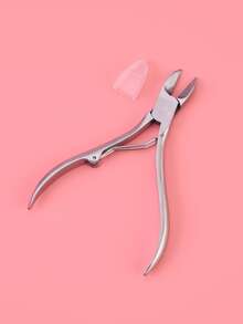 1 pieza Cortador de uñas de acero inoxidable - Plateado - Ver 1