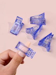 5 Cái Kẹp Đầu Móng Tay Màu Xanh Dương Để Xây Dựng Nhanh Dạng Móng Polygel Kẹp Móng Tay Cho Móng Tay Polygel Mở Rộng Móng Tay Đèn LED UV Builder Kẹp Làm Móng Dụng Cụ Làm Móng Cho Phụ Nữ - Màu xanh lam - Xem 1