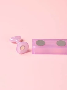 FULL BEAUTY 5入組粉紅色亞克力指甲設計練習架，帶1入組底座支架磁性指甲架訓練指甲展示架DIY指甲水晶架美甲沙龍 - 紫色 - 查看 4