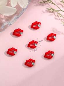 10 Peças/Pacote Adesivos Decorativos para Unhas, Encantos DIY para Unhas, Gemas para Unhas, Suprimentos para Unhas - Multicolorido - Visão 3