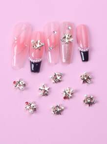 TSZS 10pcs Random 3D Star Design Nail Art Decoration - Multicolor - View 1