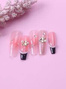 TSZS 10pcs Random 3D Star Design Nail Art Decoration - Multicolor - View 2