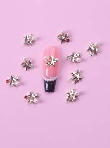 TSZS 10pcs Random 3D Star Design Nail Art Decoration - Multicolor - View 3