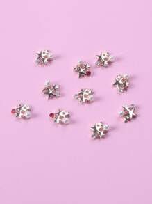 TSZS 10pcs Random 3D Star Design Nail Art Decoration - Multicolor - View 4