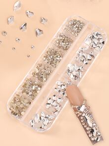 FULL BEAUTY 1 caja de Decoración de arte de uñas con strass - Blanco - Ver 2