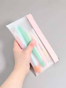 1入組透明筆袋 - 粉色 - 查看 2