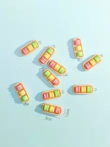 10 cái / bộ Mặt dây chuyền tự làm thực phẩm - Nhiều màu - Xem 3