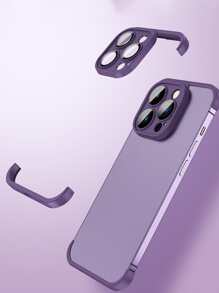 2入組手機邊框和相機鏡頭保護膜組合套裝 - 紫色 - 查看 1