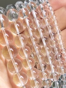 1股天然水晶釘珠DIY首飾配件 - 白色 - 查看 4