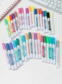 24 支 24 色亞克力記號筆套裝。 、 、 快乾、防水。顏色可以重疊。可用於在紙張、相冊、陶瓷、玻璃、織物、鞋子等材料上書寫和繪畫。 - 彩色 - 查看 2