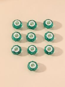 10 piezas Accesorio de joya DIY cuenta - Verde - Ver 1