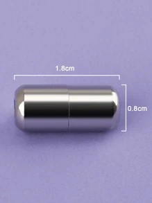 2 PCS Solid Color No-tie Shoelaces With Buckle, Silver Latex Unisex Accessories For Shoes - Silver - View 4