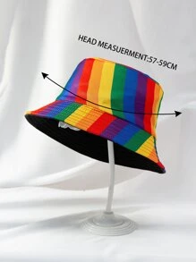 1 bucă pălărie cu găleată LGBT pentru femei pentru călătorii în aer liber