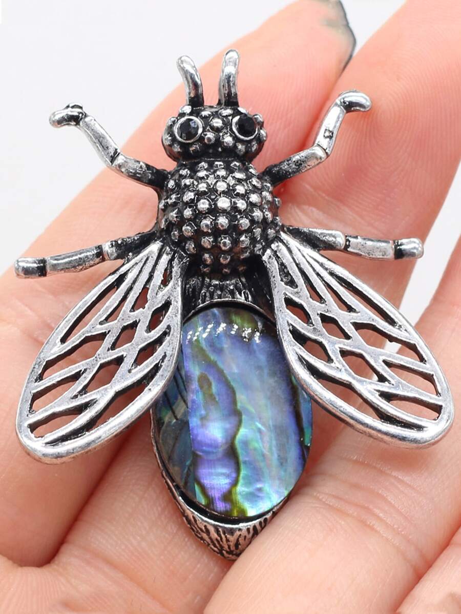 1 pieza Colgante DIY con diseño de diamante de imitación de abeja - Multicolor - Ver 1