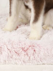 1pc Plush Pet Crate Mat - Pink - View 4
