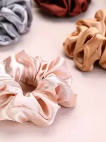 12 chiếc dây buộc tóc bằng vải satin thông thường dành cho nữ, dành cho cuộc sống hàng ngày - Nhiều màu - Xem 5