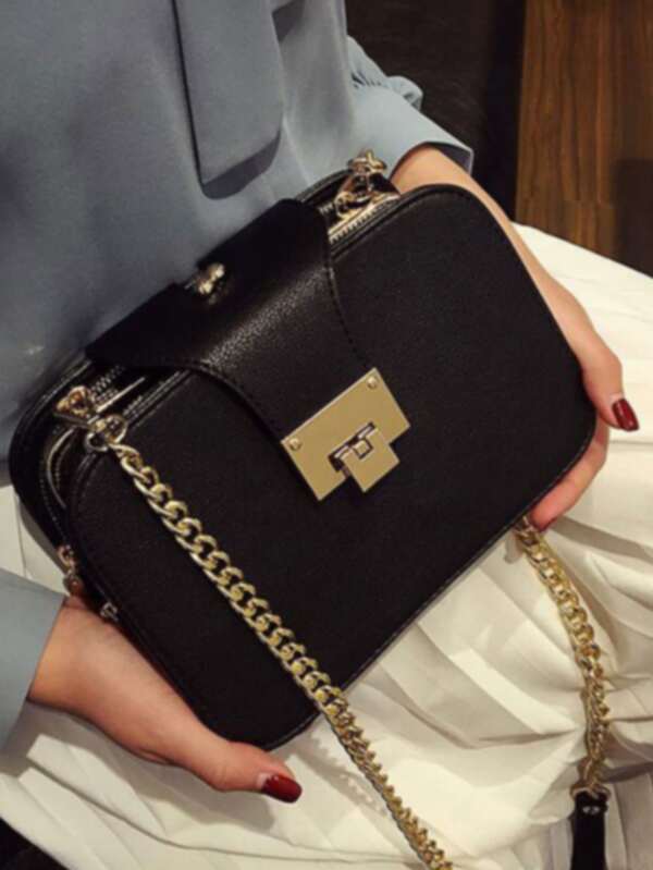 2024 New Fashion Women's Multi-Layer Casual Shoulder Bag Large Capacity Chain Crossbody Bag