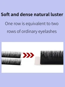 Glamlash 12 hàng 10 mm Khối lượng hỗn hợp Easy Fan Eyelash Extension Fast Bloom Flower Pre-Bonded Lashes - màu đen - Xem 3