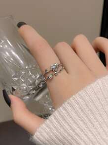 Vòng bít trang trí hoa - Màu Bạc Cổ - Xem 4