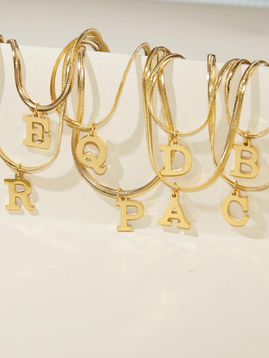 1入組字母墜飾項鍊