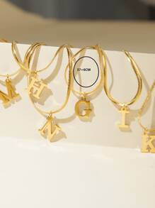 1入組字母墜飾項鍊