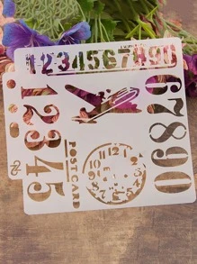 Mẫu vẽ hoa văn hỗn hợp 9 chiếc - trắng - Xem 5