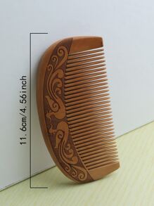 1 pieza Peine de madera - Multicolor - Ver 4