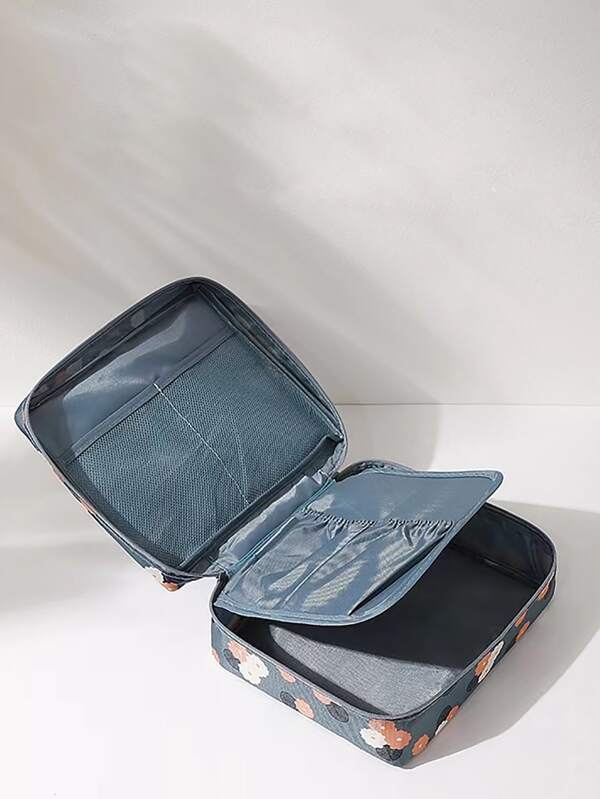 Floral Print Handheld Makeup Bag , Travel Essentials SHEIN UK
