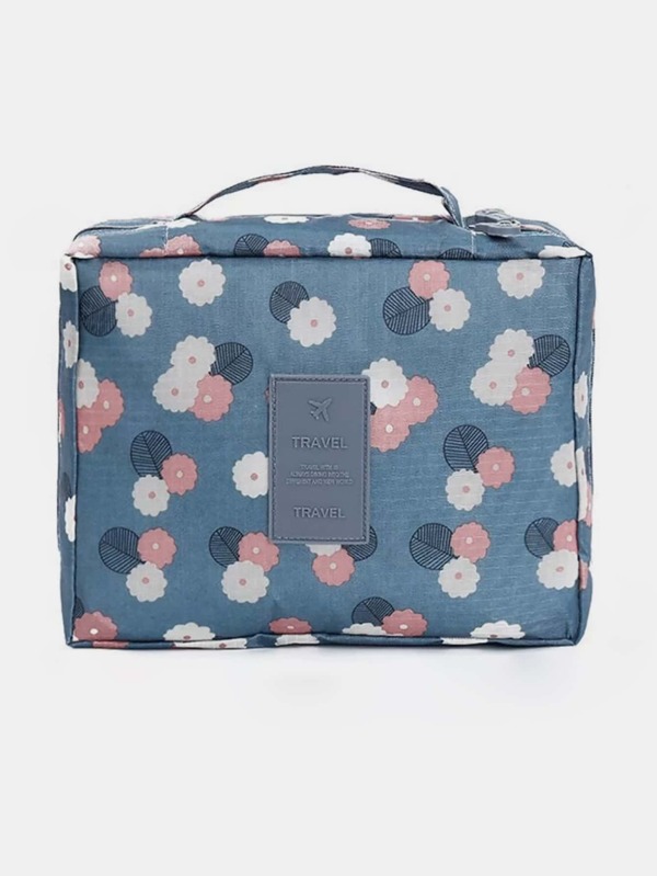 Floral Print Handheld Makeup Bag , Travel Essentials SHEIN UK
