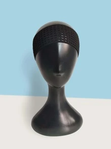 Breathable Yoga Quick Drying Headband - Black - View 2