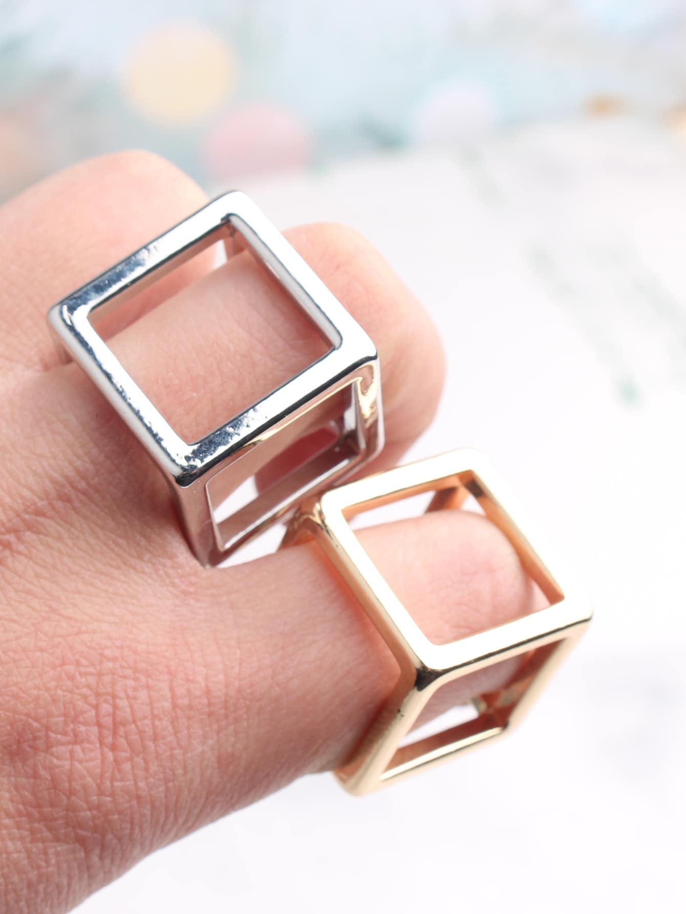 Men Square Decor Ring